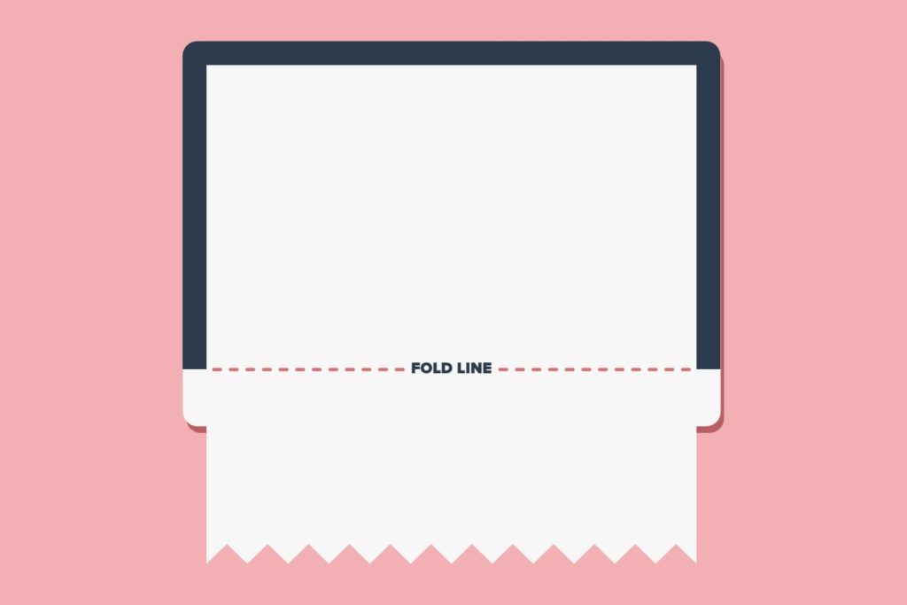 Webpage layout and fold