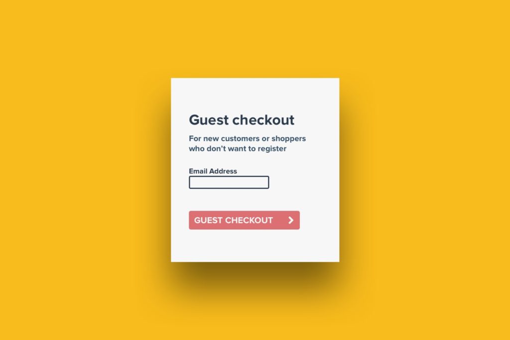 Guest checkout