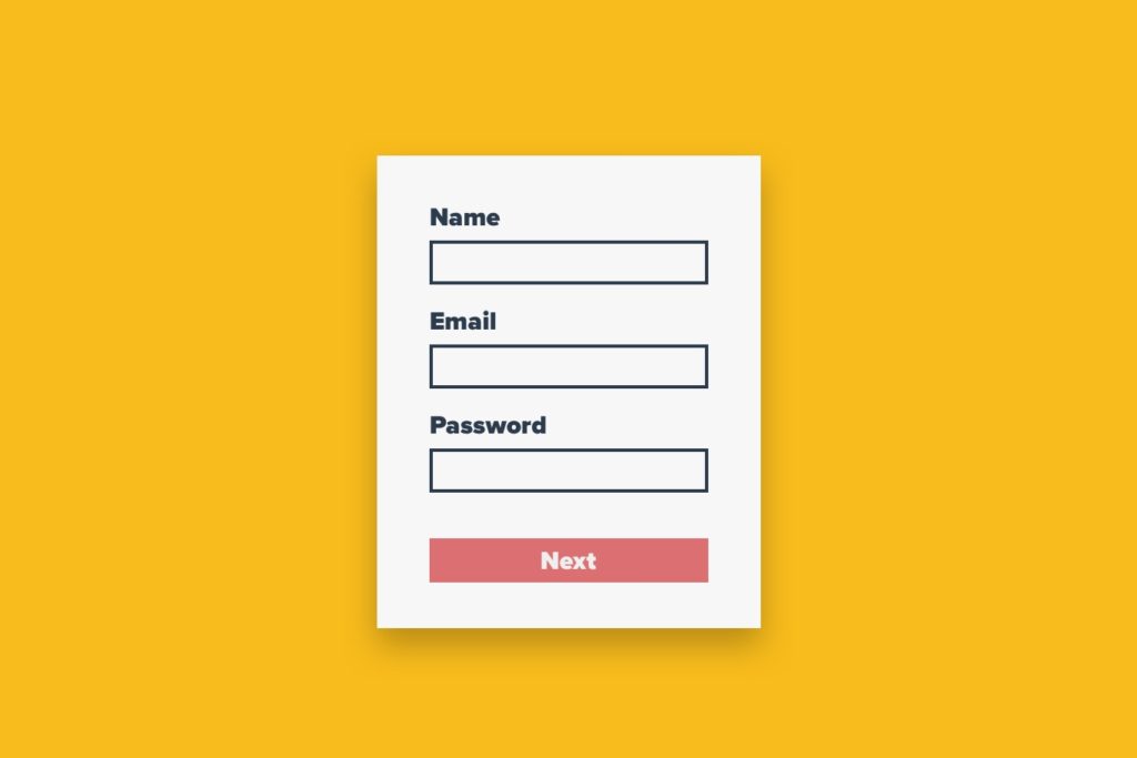 UX Ecommerce Tips Short Form Feilds