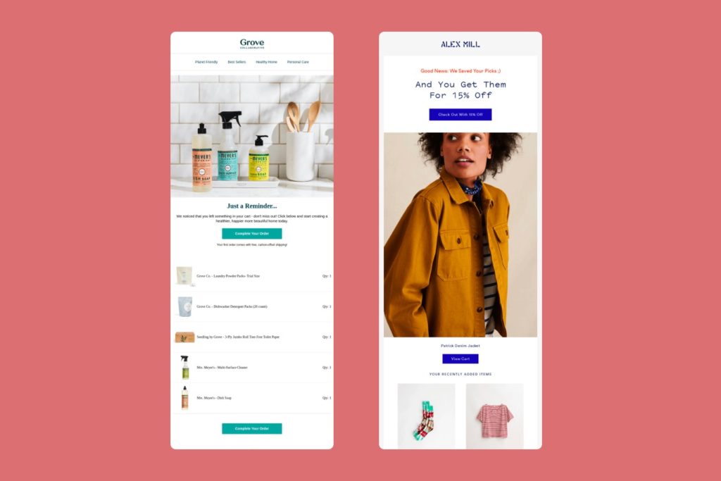 abandoned cart email automation flows for ecommerce