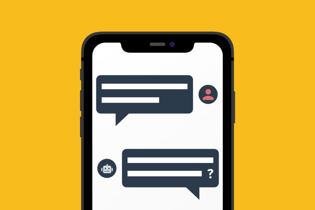 An example of customer support online chat