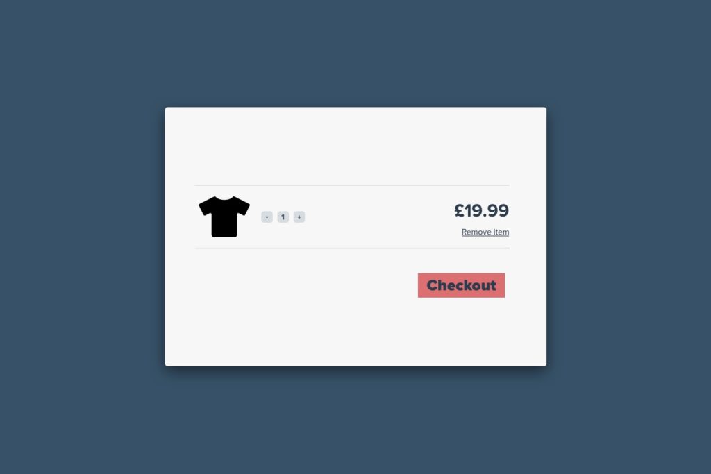 eCommerce Editable Basket