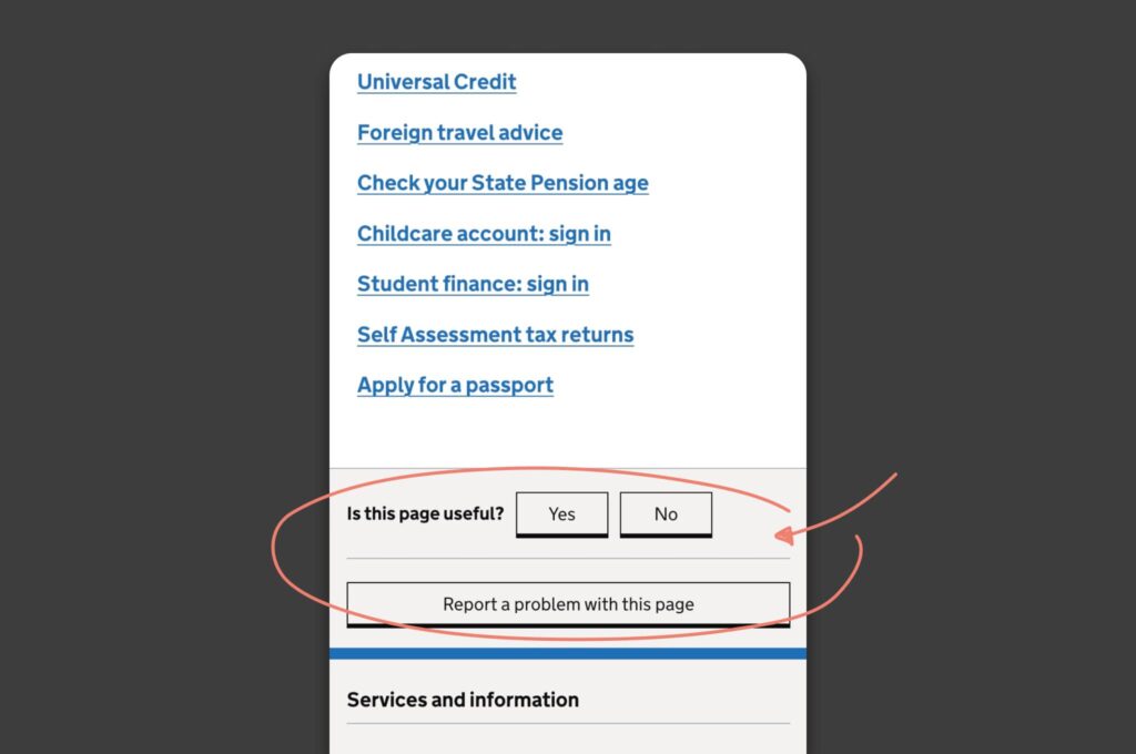 GOV.UK well-structured HTML