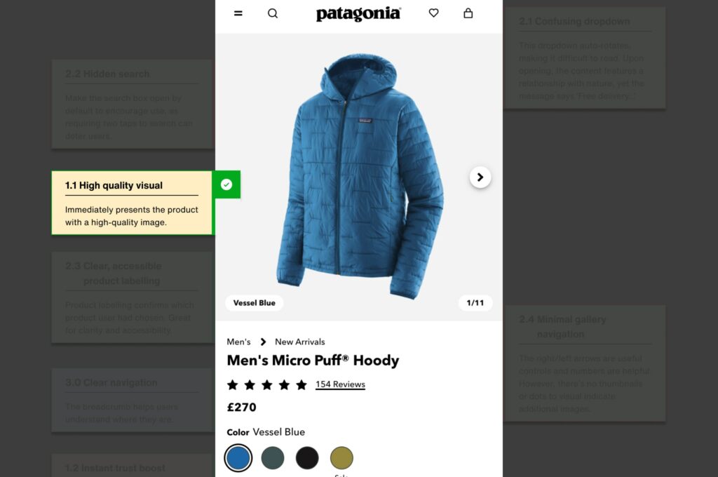 Usability principle value
