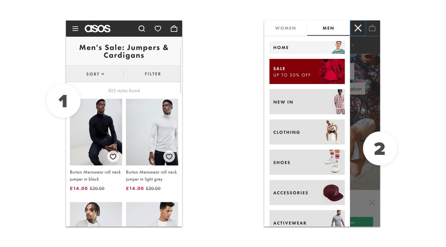 ASOS Mobile Ecommerce Design