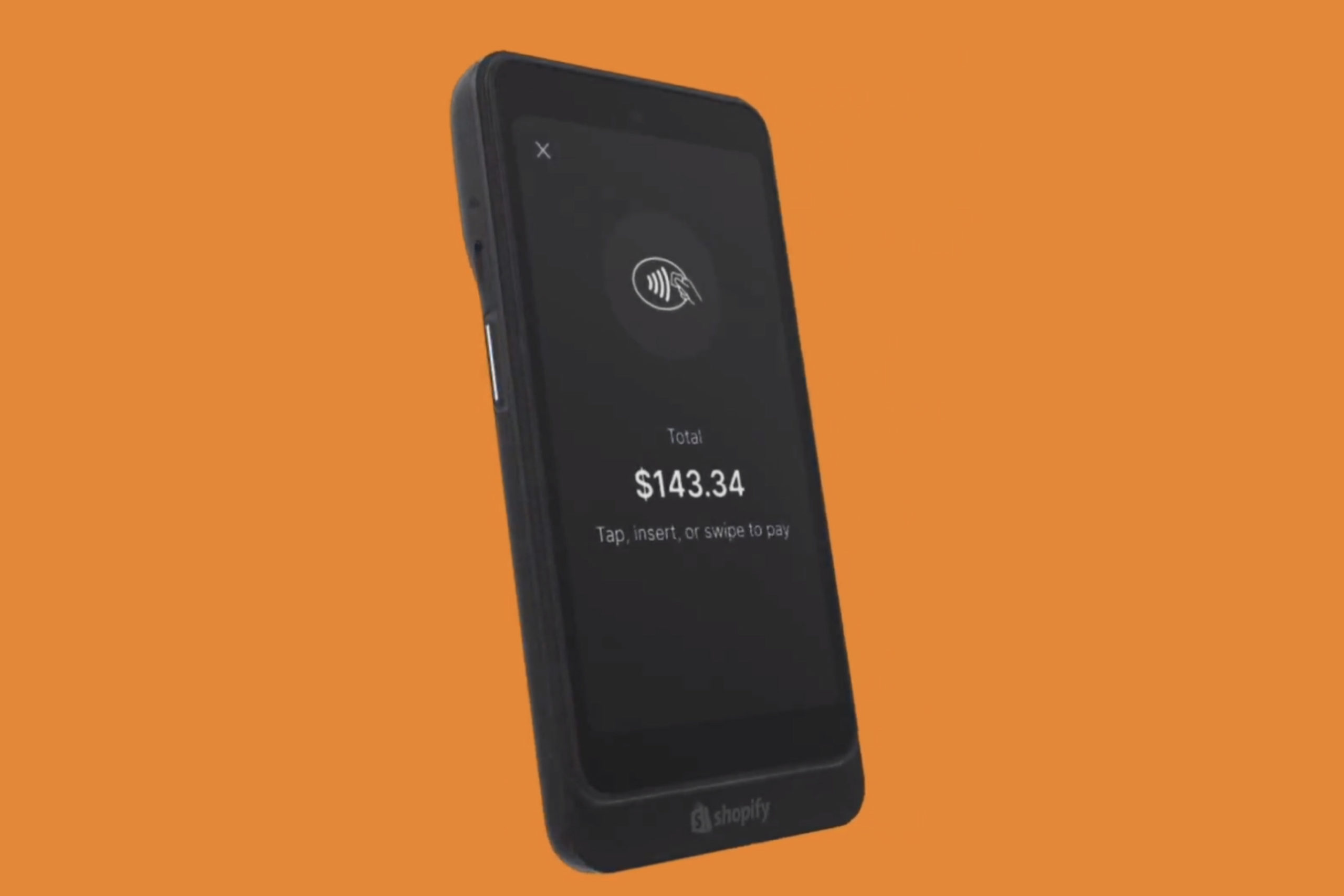 the shopify POS device