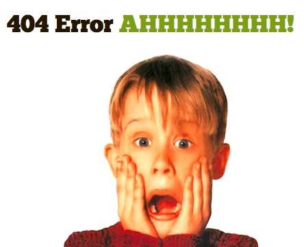 home alone example of error page