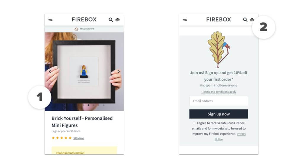 Firebox Mobile Website