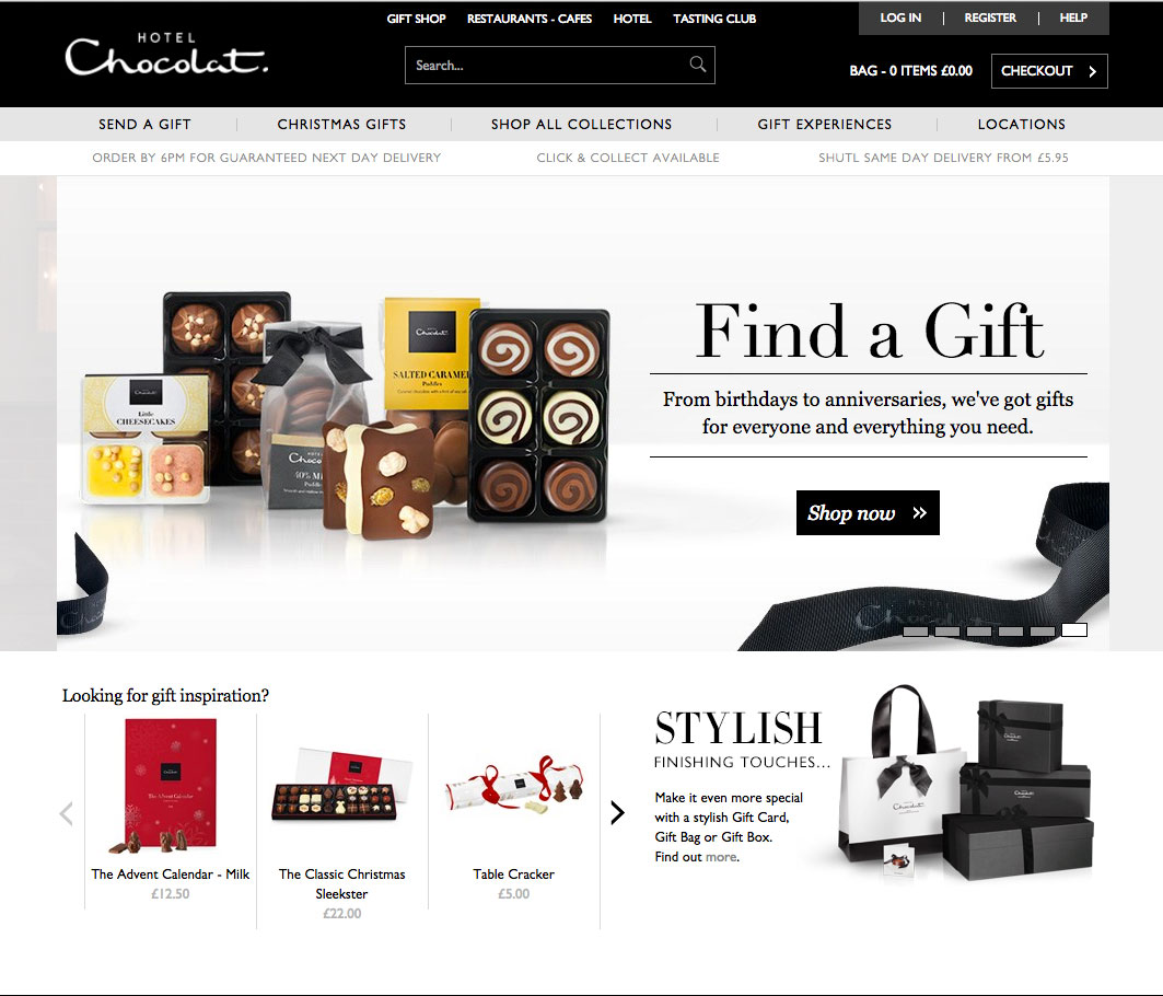hotelchocolat Food & Drink Ecommerce Websites