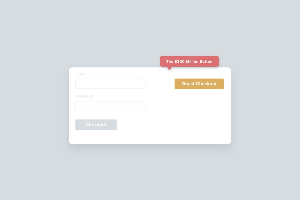 Example of using a button to reduce friction for users.