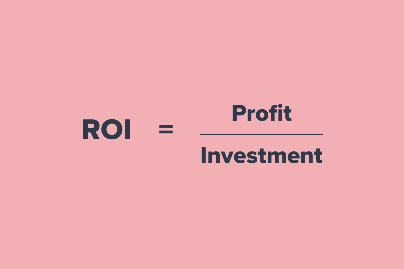 roi equals profit over investment