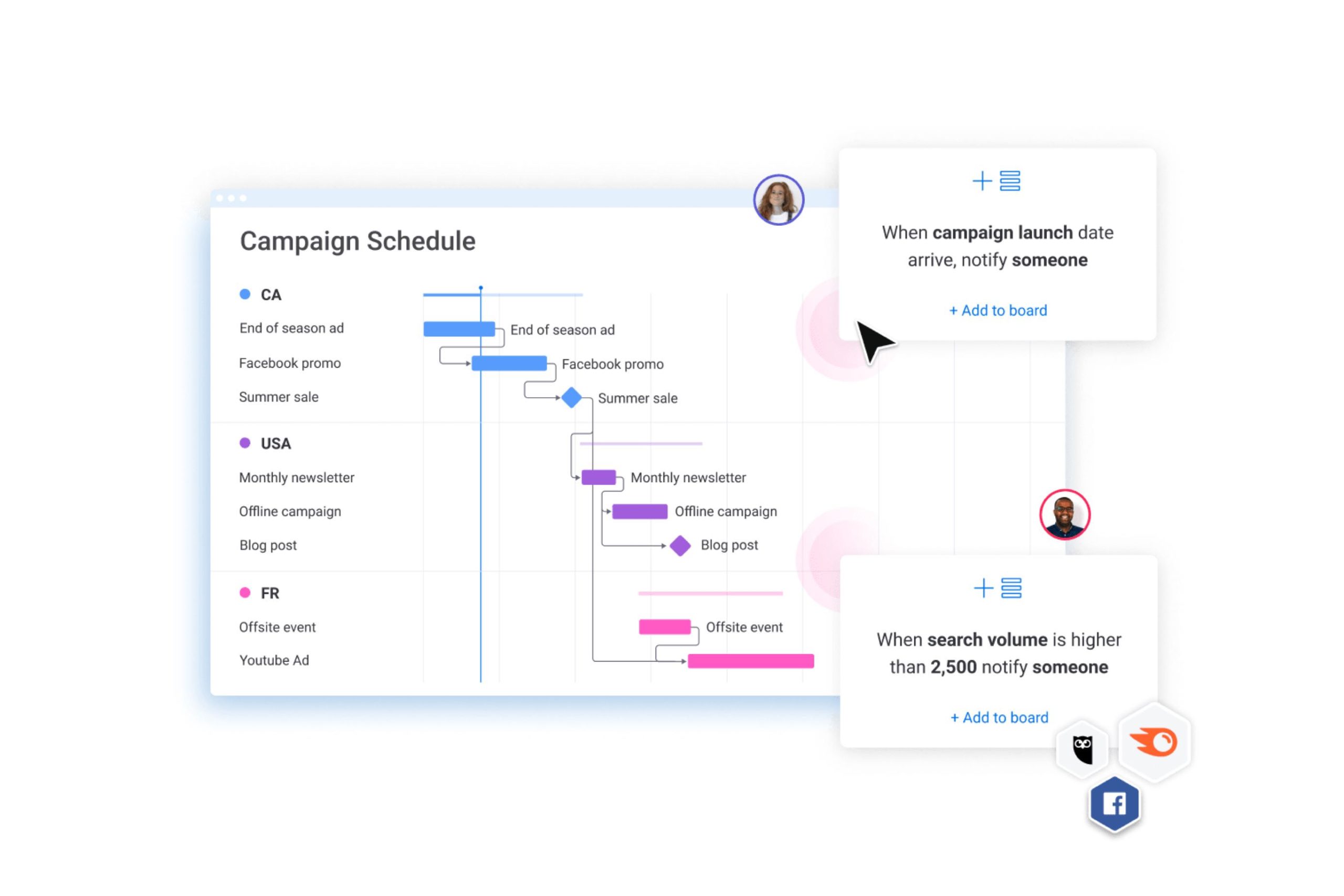 how to schedule social media posts on Monday