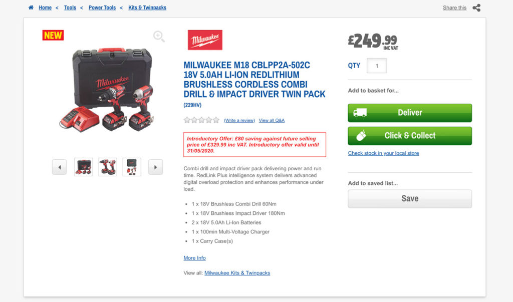 example of Add to wishlist