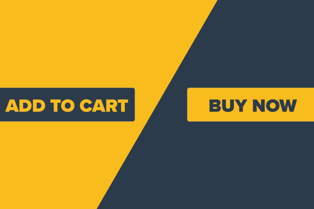 add to cart verses buy now text only image