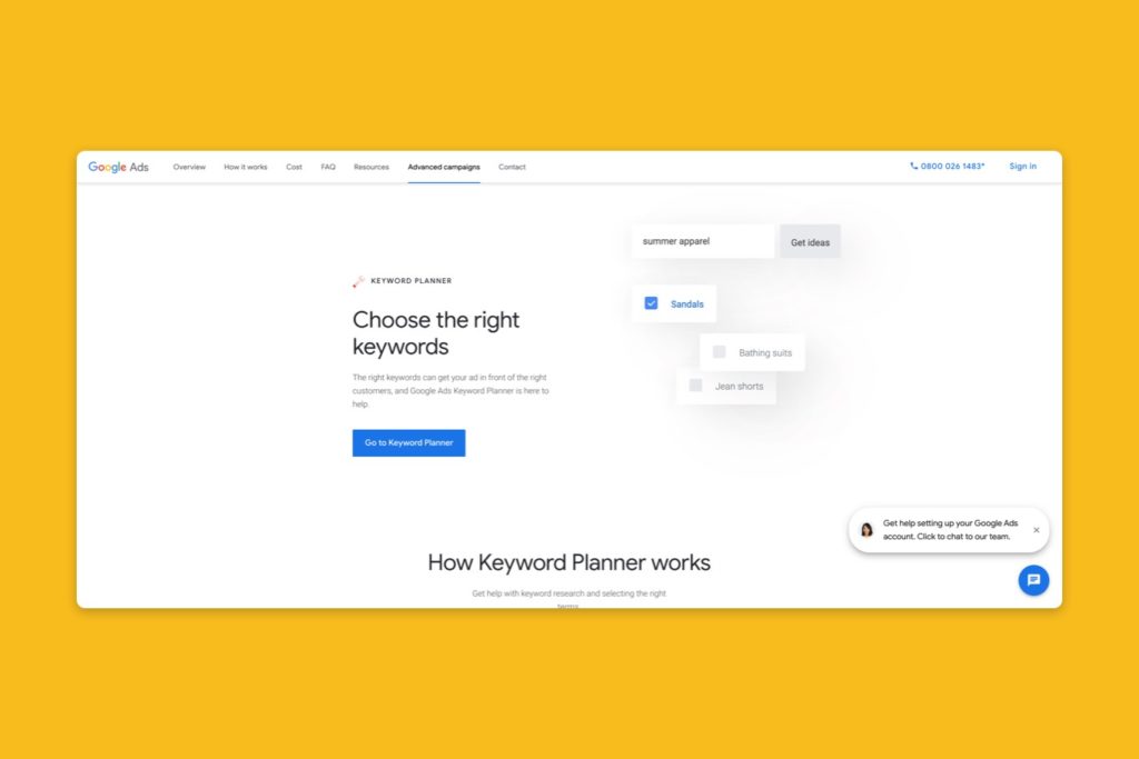 Keywords are important for Google Ads beginners