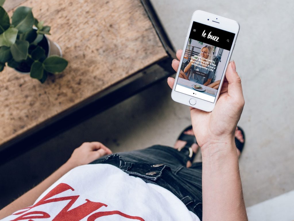 Showing smartphone to represent phone optimisation