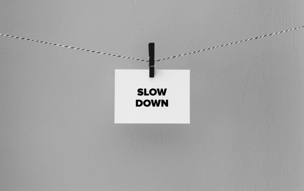 Slow down note on string