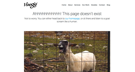 goat example of error page