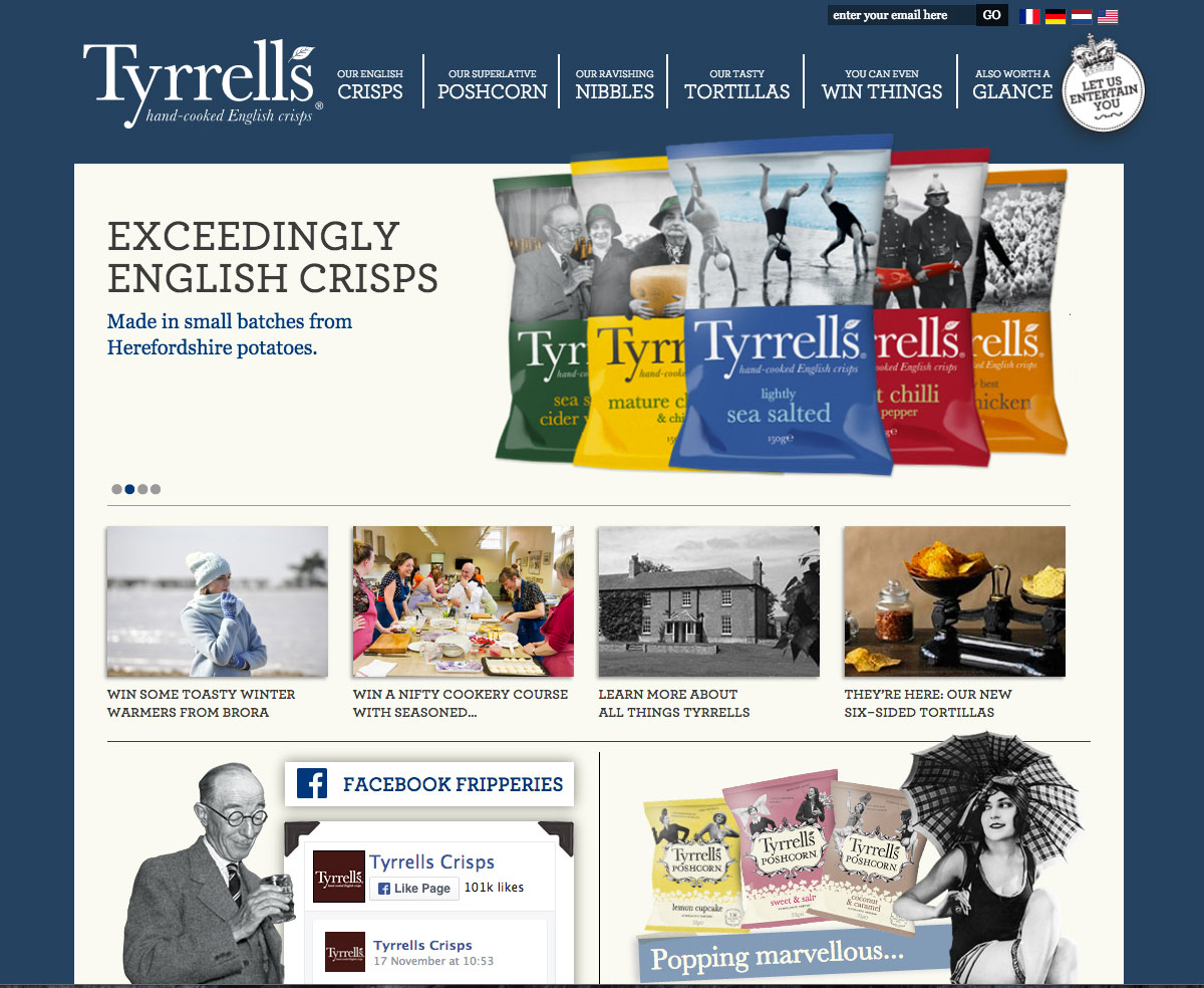 Tyrrells Food Ecommerce Websites