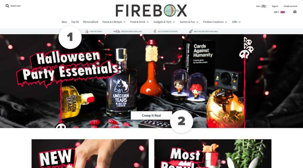 Firebox homepage