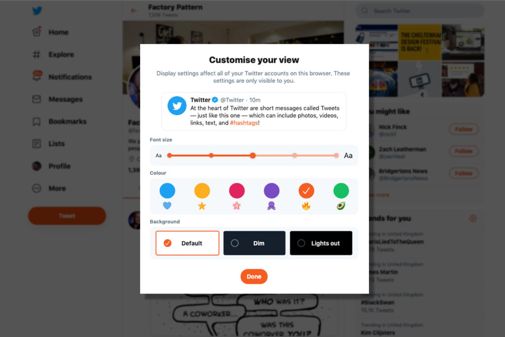 Personalise Twitter
