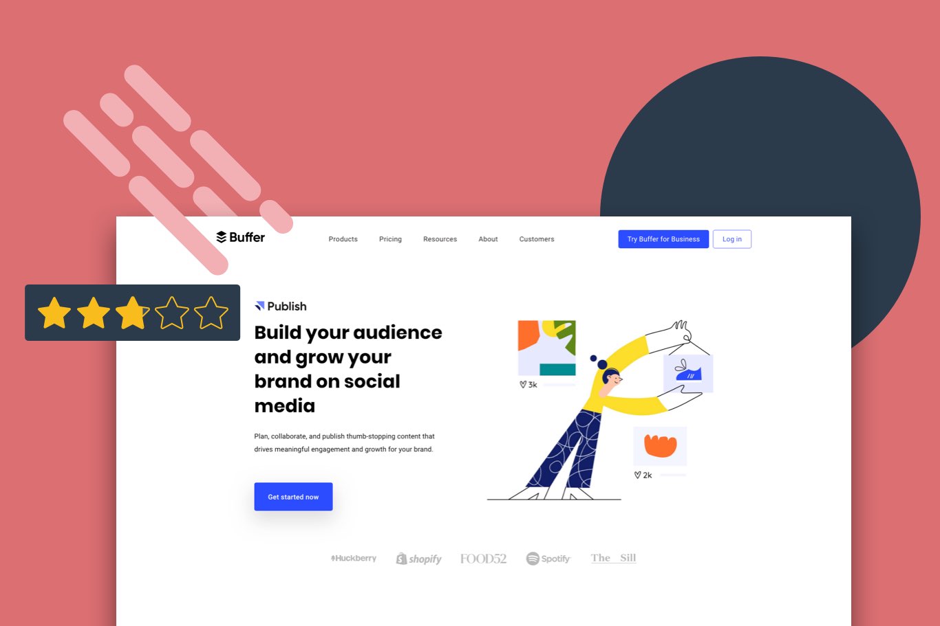 UX analysis of buffer.com fatured