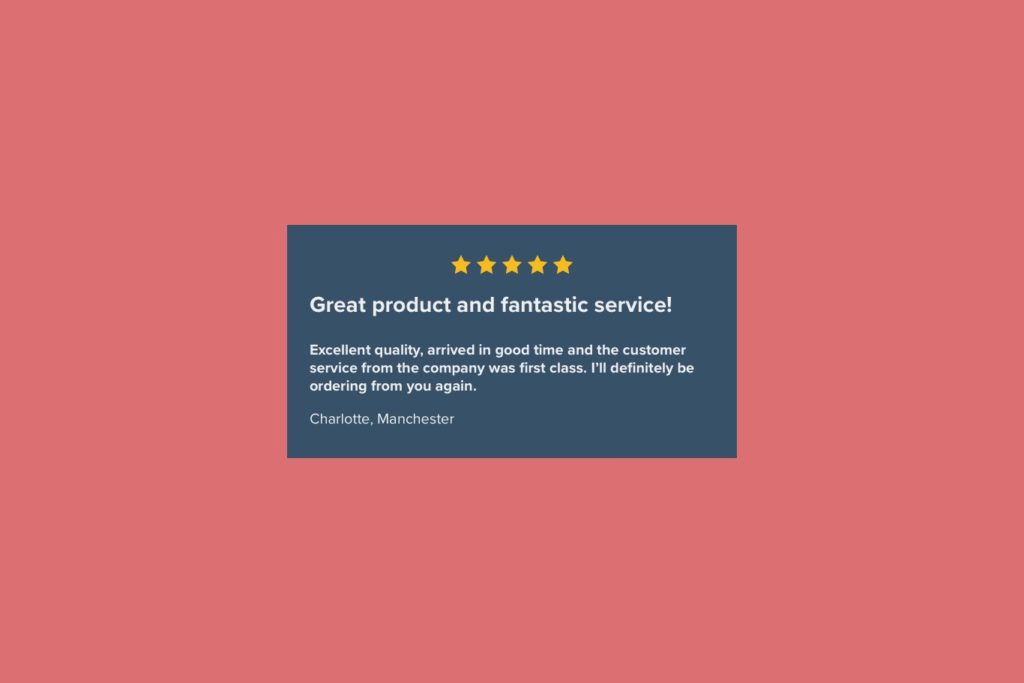 Customer reviews as social proof is an ecommerce ux best practice