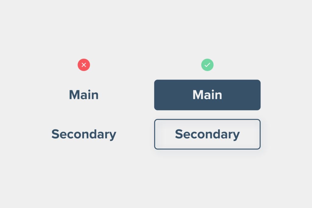Website Button Best Practice for UX - Factory Pattern